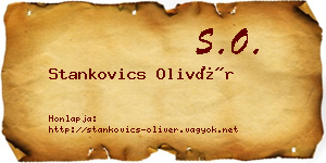 Stankovics Olivér névjegykártya